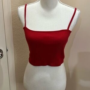 Brandi Melville Square neck rib tank top